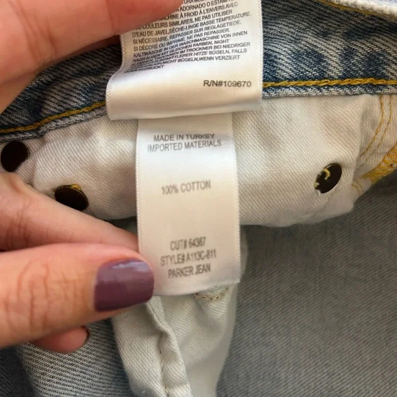 Agolde Parker Crop Jeans Swapmeet Size 27 - Picture 4 of 4